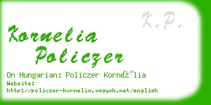 kornelia policzer business card